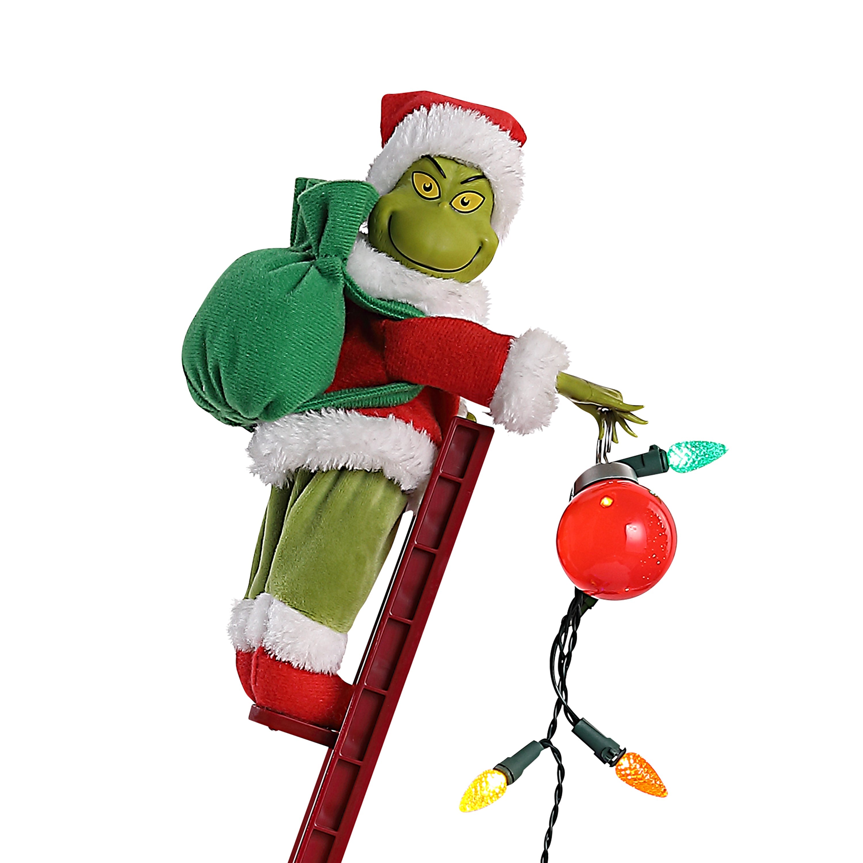 34 in. Grinch Animated Utility Sleigh - Mr. Christmas