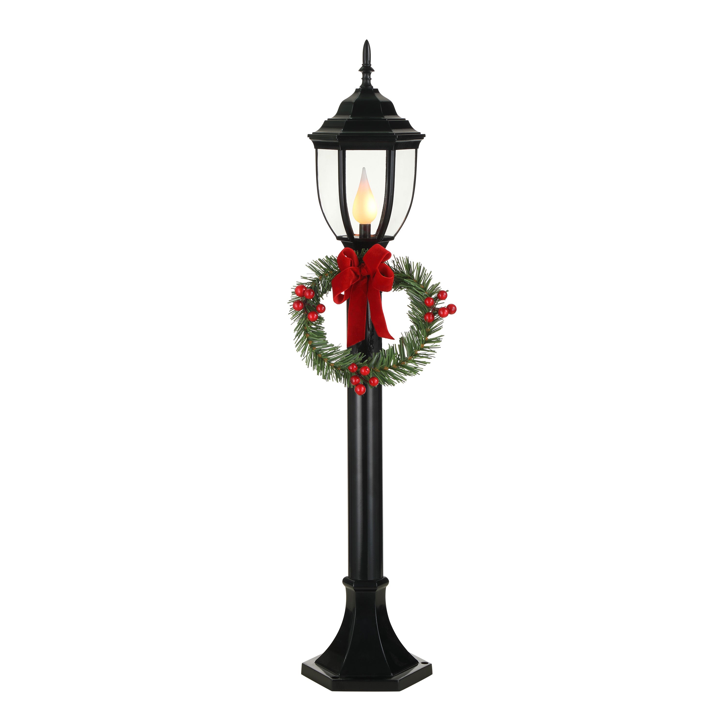 35 in. Lit Decorative Lamp Post - Thumbnail 2