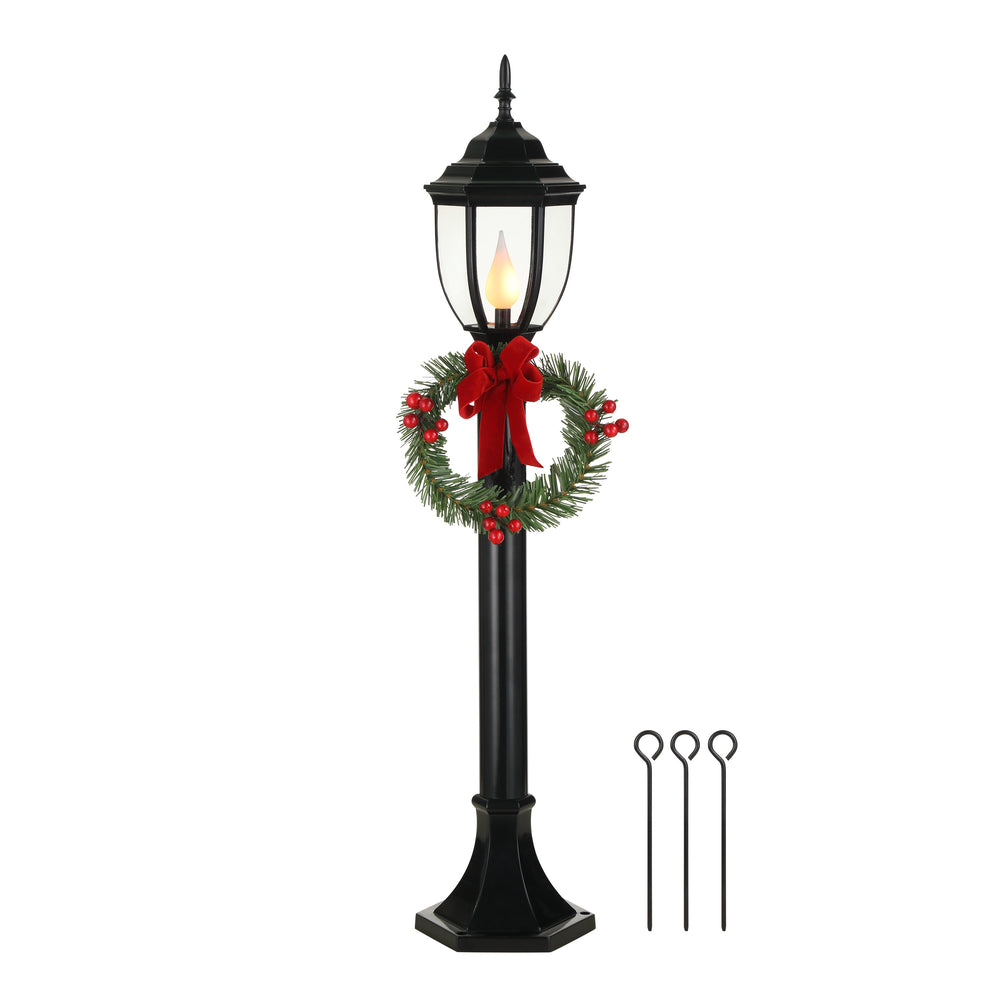 35 in. Lit Decorative Lamp Post – Mr. Christmas