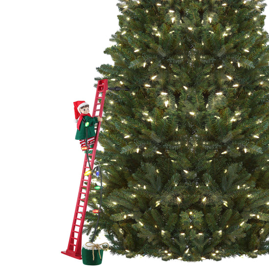 43 in. Animated Ladder Climbing Elf - Mr. Christmas