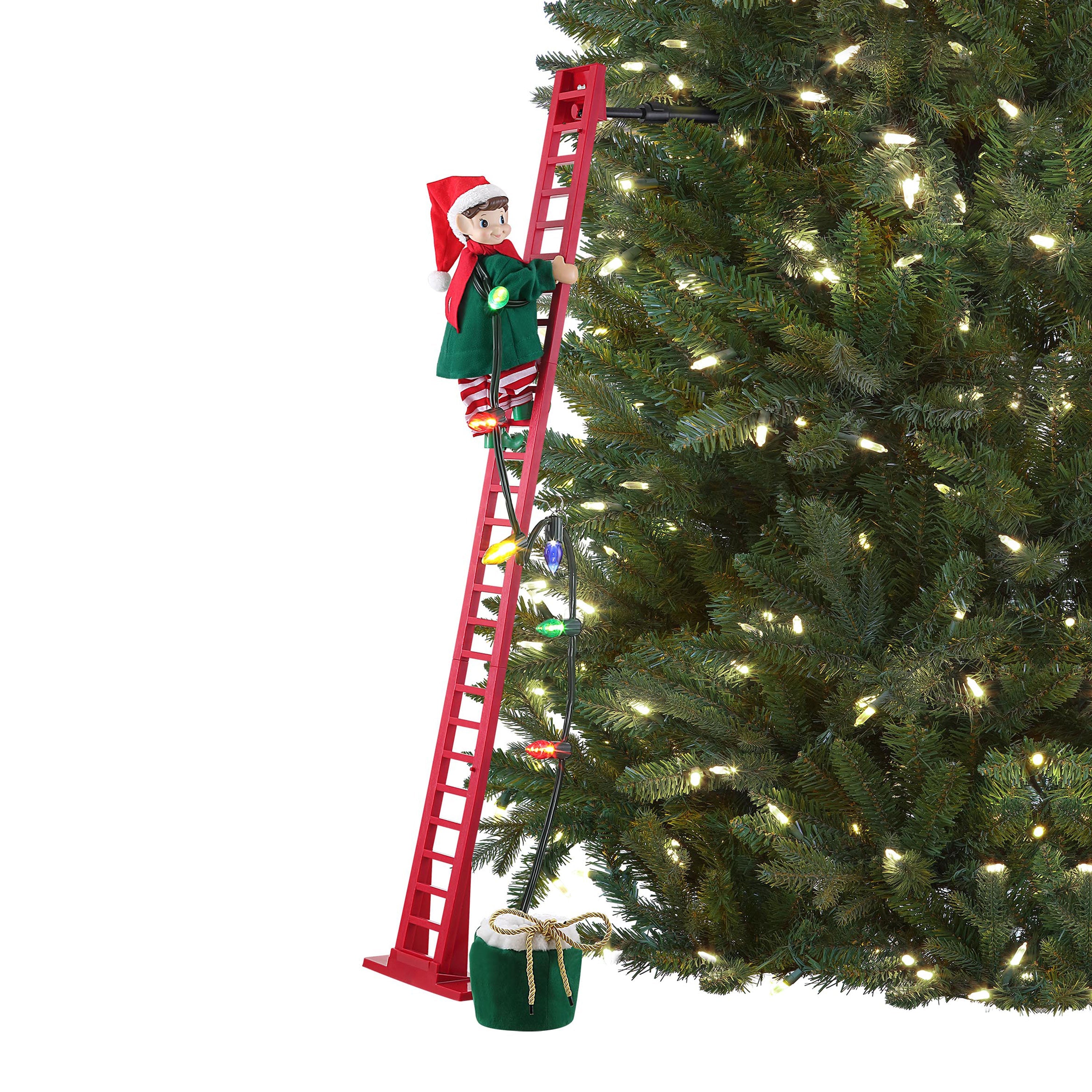 Mr. Christmas popular Elf climbing ladder