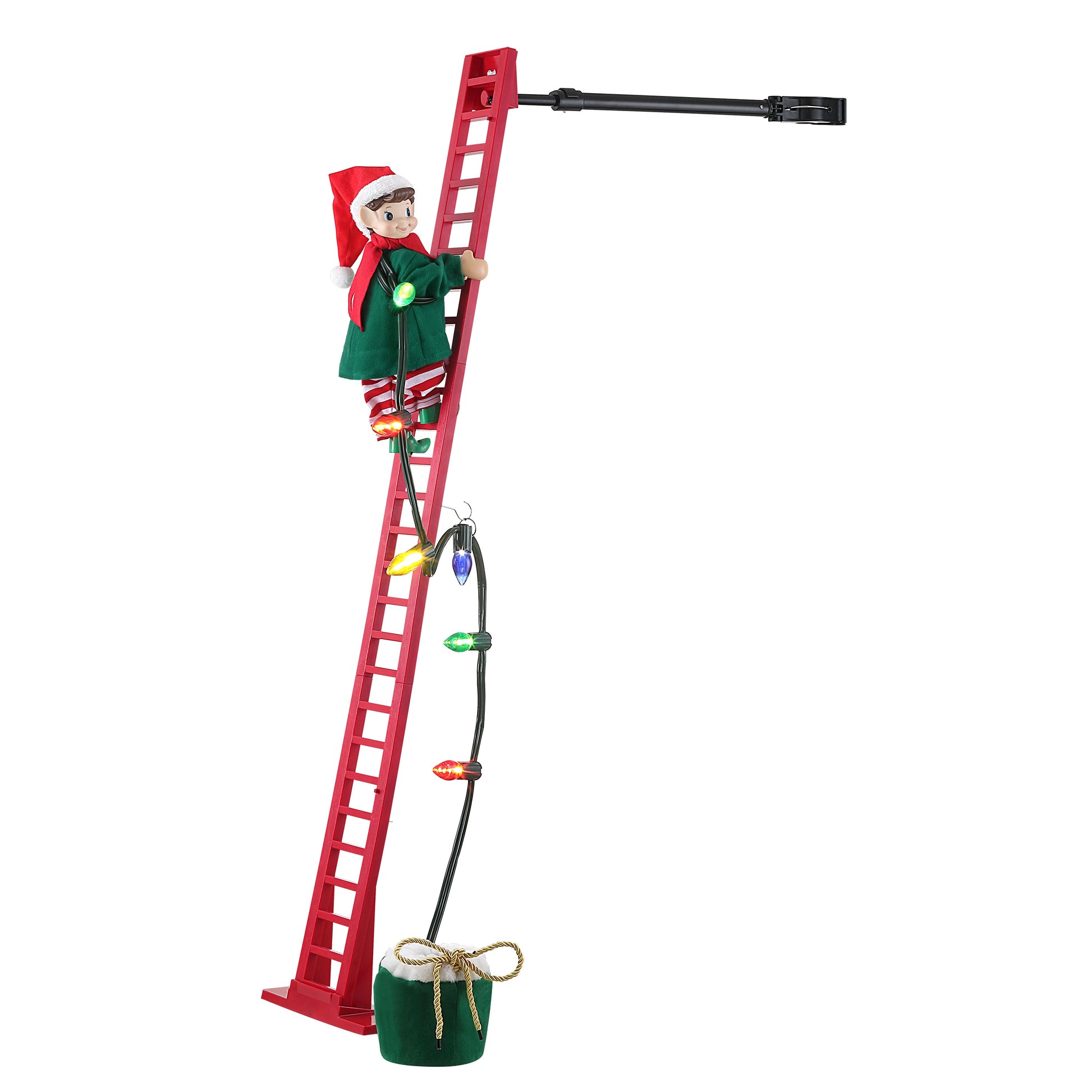 43 in. Animated Ladder Climbing Elf - Mr. Christmas