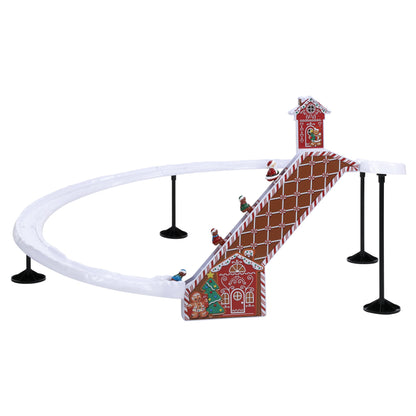 47 in. Animated & Musical Gingerbread Ski Slope - Mr. Christmas