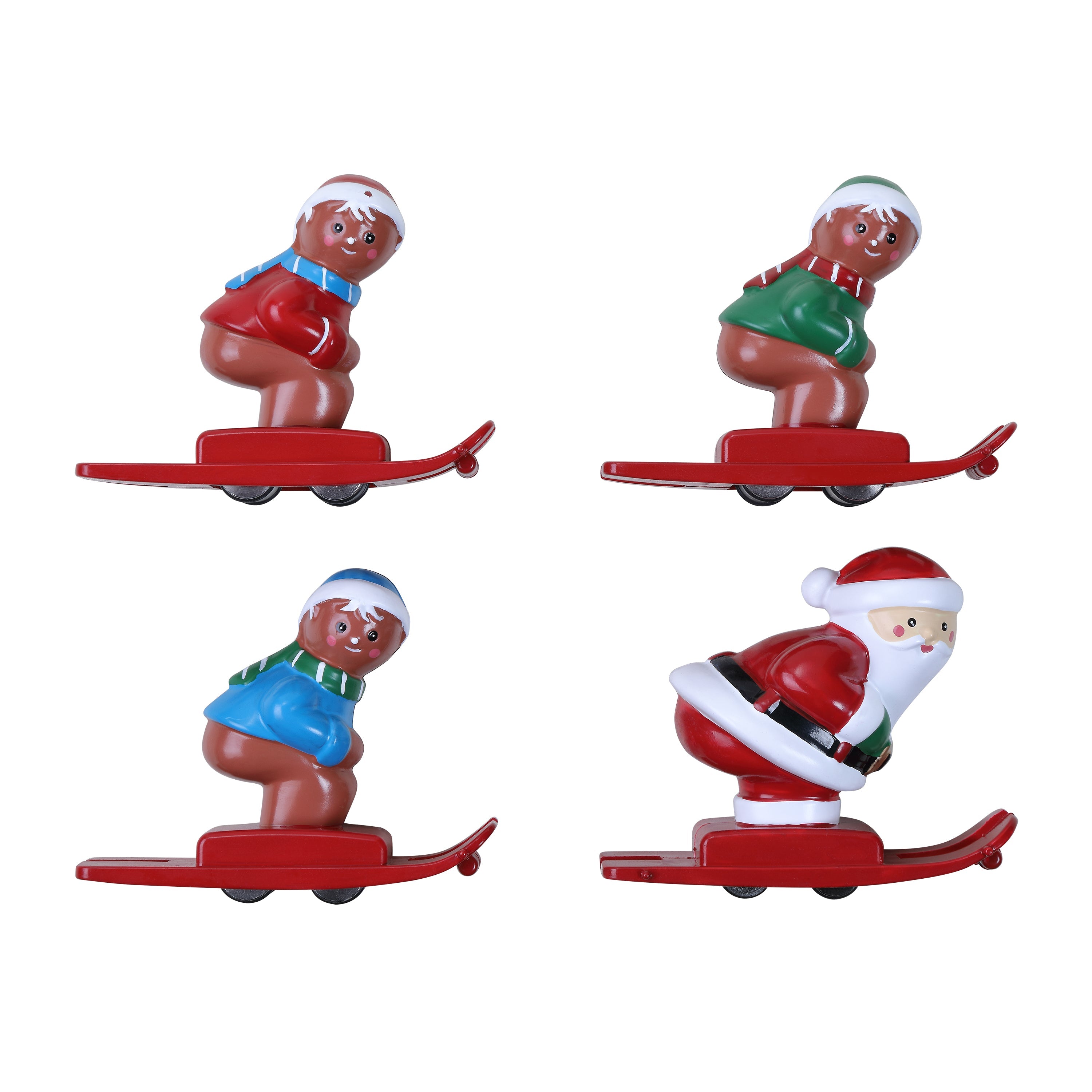 47 in. Animated & Musical Gingerbread Ski Slope - Mr. Christmas
