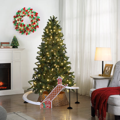 47 in. Animated & Musical Gingerbread Ski Slope - Mr. Christmas