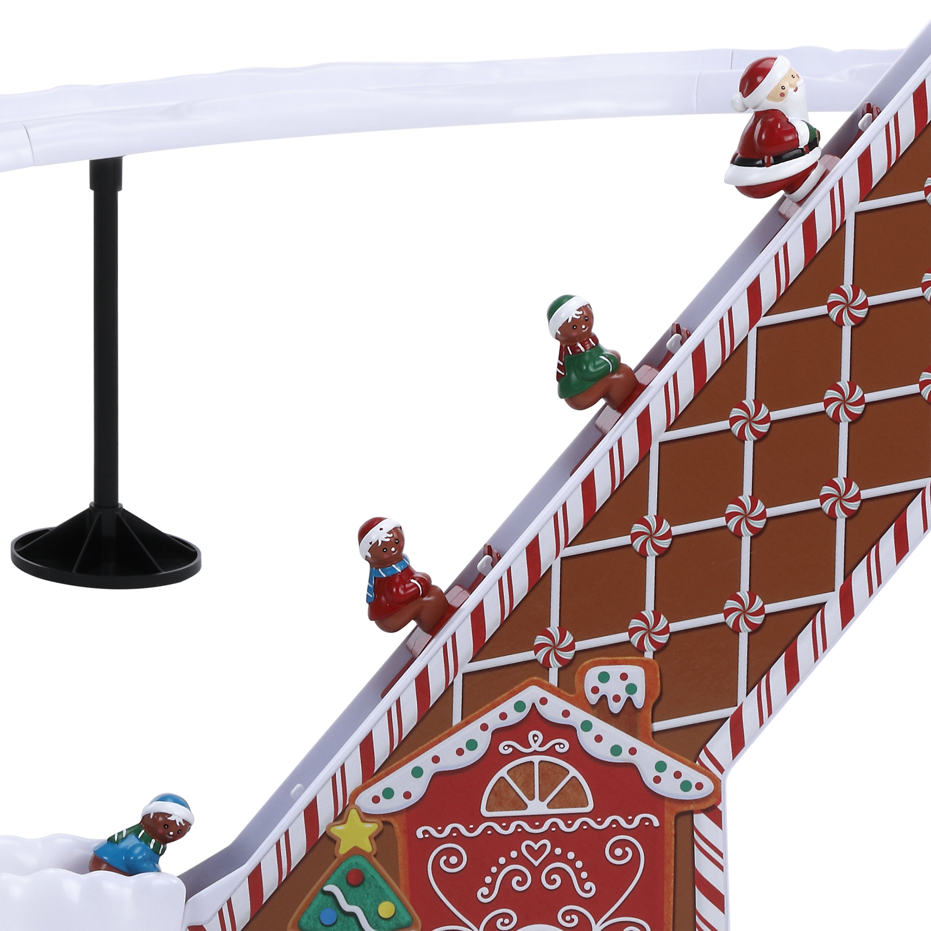47 in. Animated & Musical Gingerbread Ski Slope - Mr. Christmas