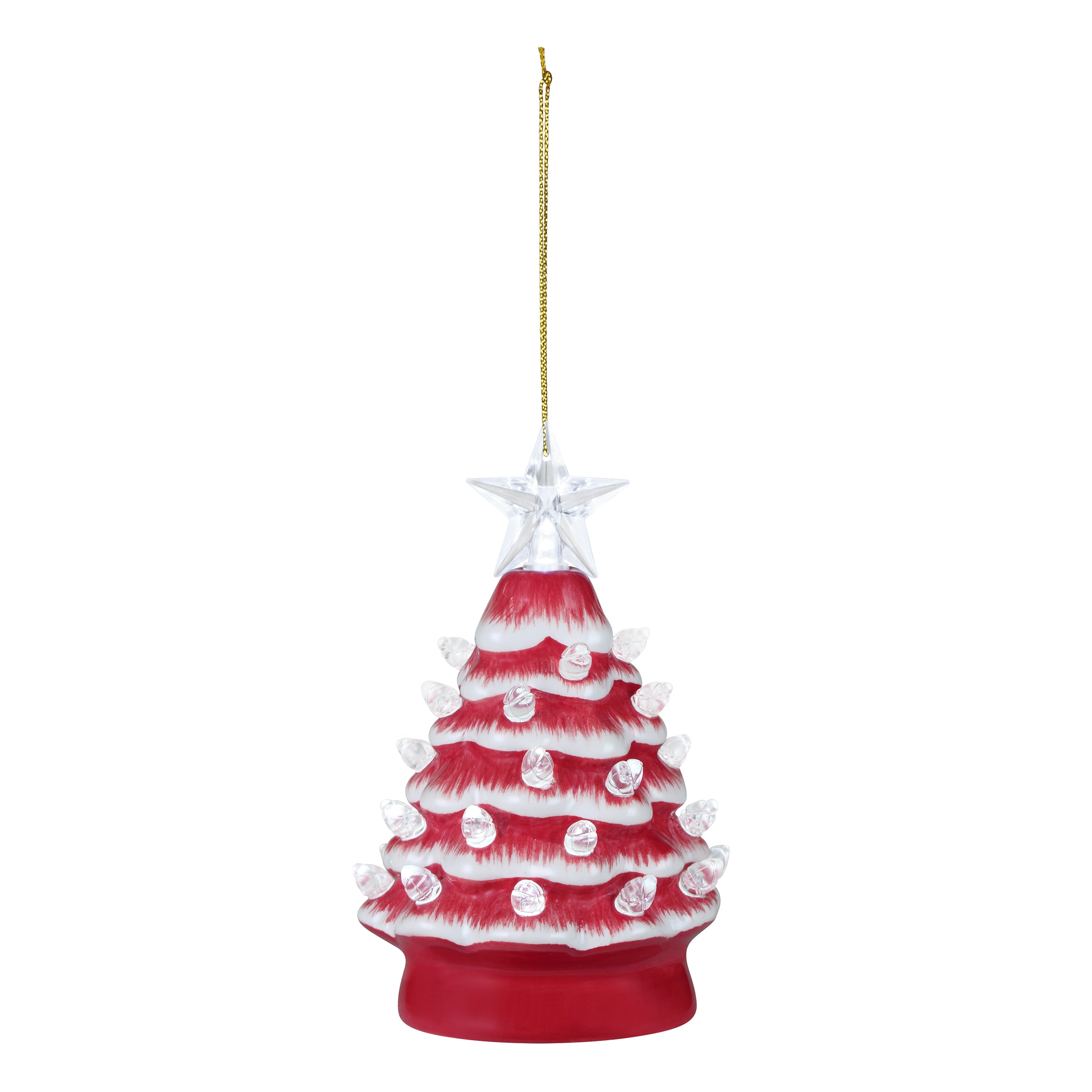 5 in. Ceramic Tree - Candy Cane - Mr. Christmas