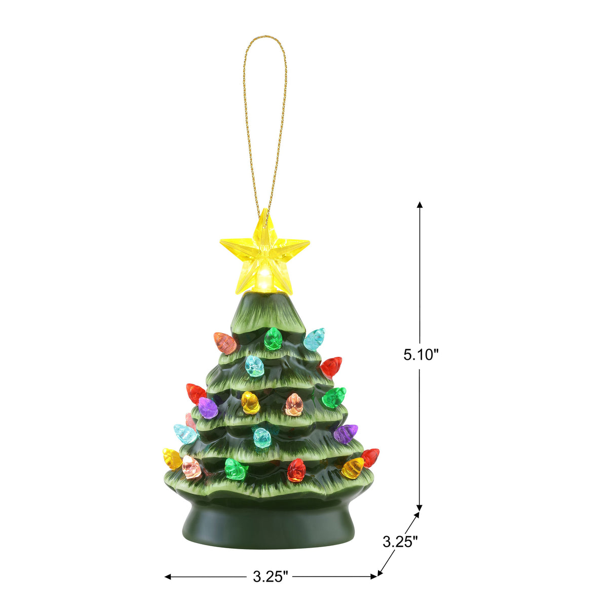 5 in. Nostalgic Tree - Green - Mr. Christmas