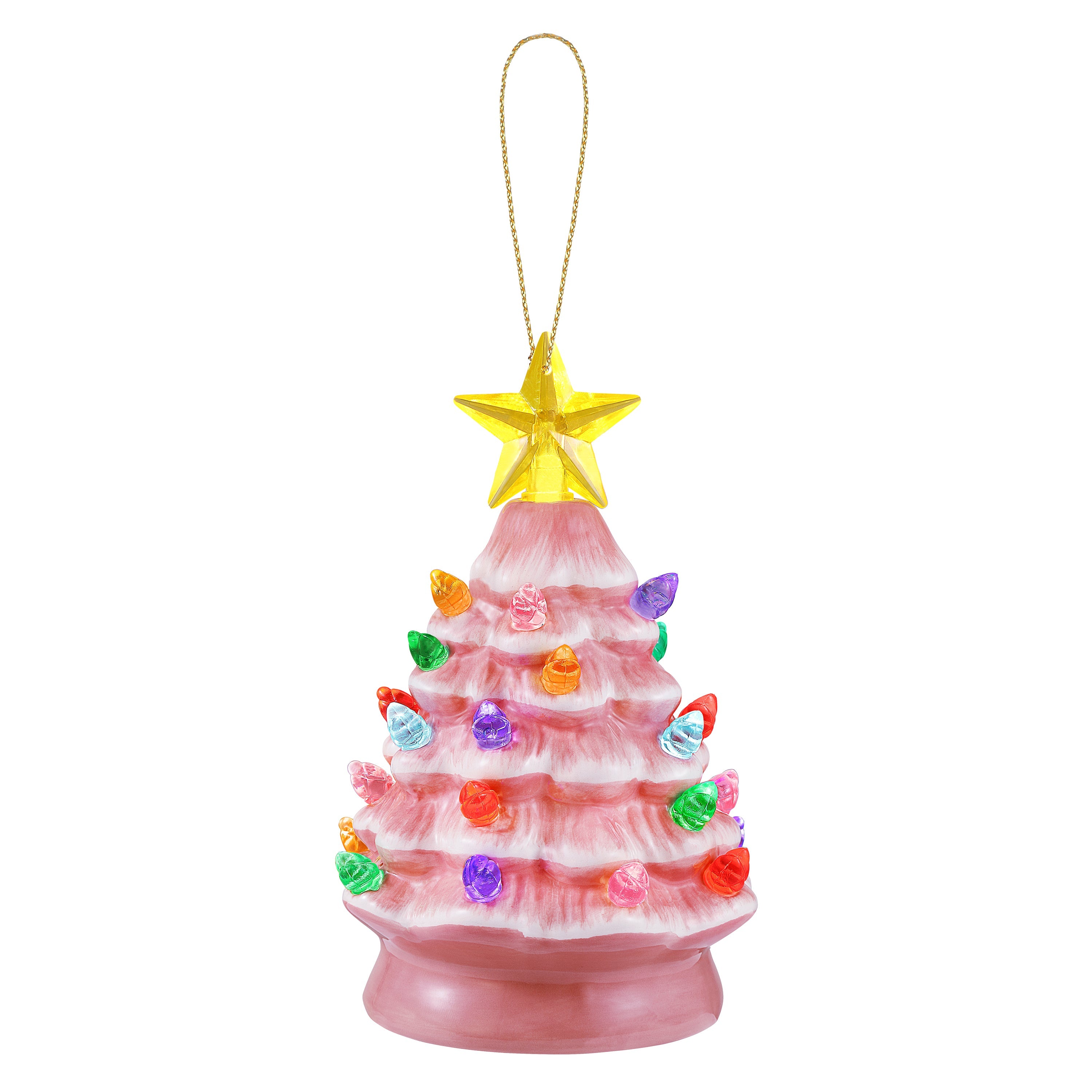 5 in. Nostalgic Tree - Pink - Mr. Christmas