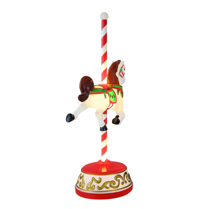 50 in. Jumbo Lit Carousel Horse - Mr. Christmas