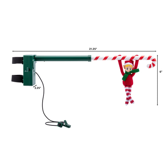 6 in. Animated Candy Cane Elf Acrobat - Mr. Christmas