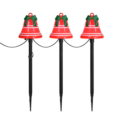 6 in. Set of 3 Musical Blow Mold Bell Pathway Lights - Mr. Christmas