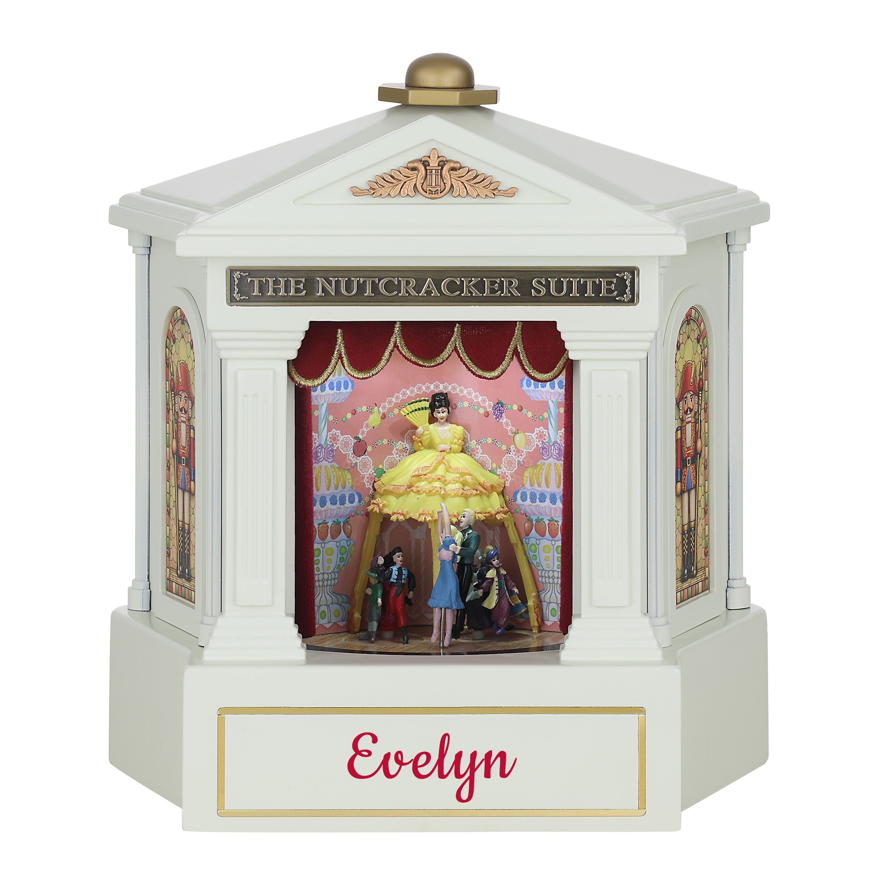 Personalized 12 in. Animated Nutcracker Suite - Ivory