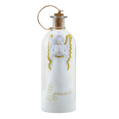 8 in. Message in a Bottle Angel - Peace - Mr. Christmas