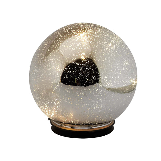 8" Twinkling Sphere - Silver - Mr. Christmas