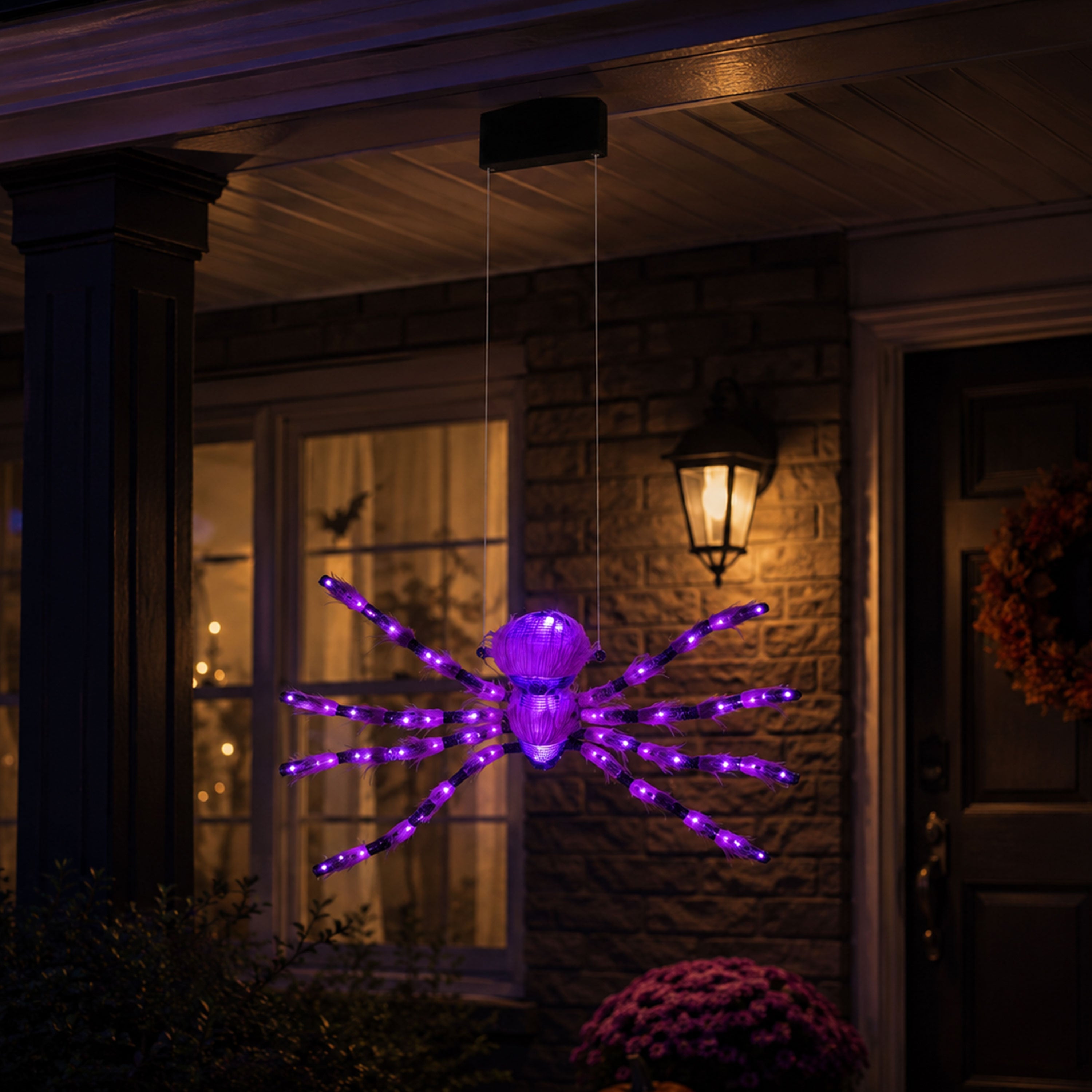 9 ft. Animated Outdoor Halloween Climbing Spider - Mr. Christmas