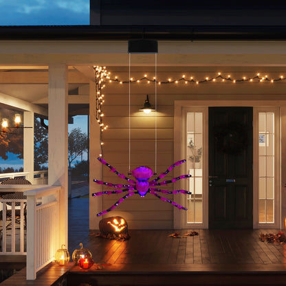 9 ft. Animated Outdoor Halloween Climbing Spider - Mr. Christmas