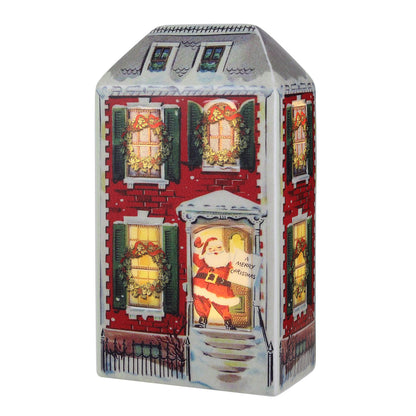 9 in. Vintage Ceramic Village - Red House - Mr. Christmas