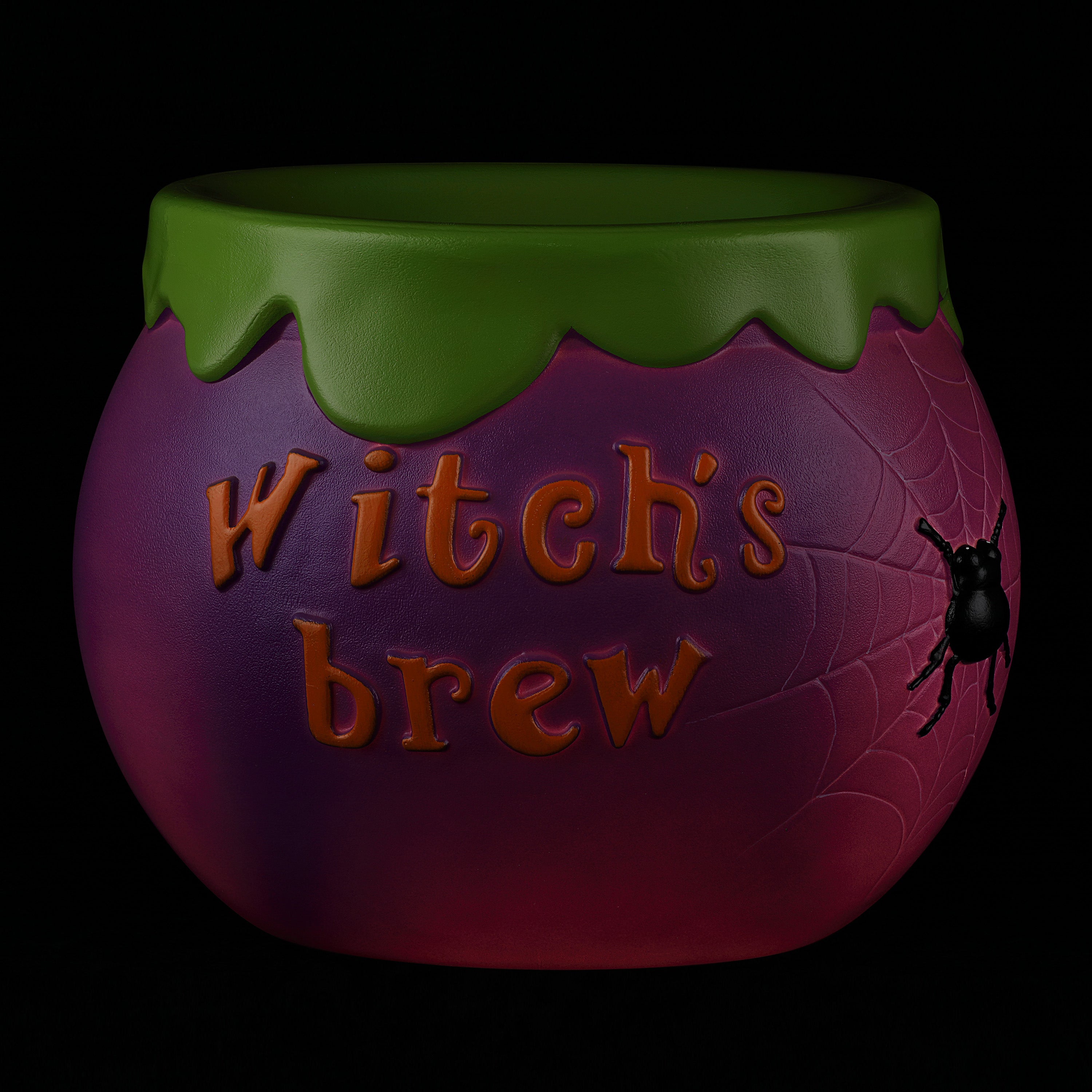 14 in. Cauldron Lit Blow Mold Candy Bowl