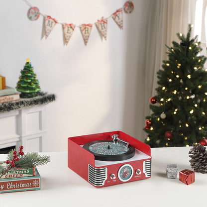 9in. Retro Record Player - Mr. Christmas