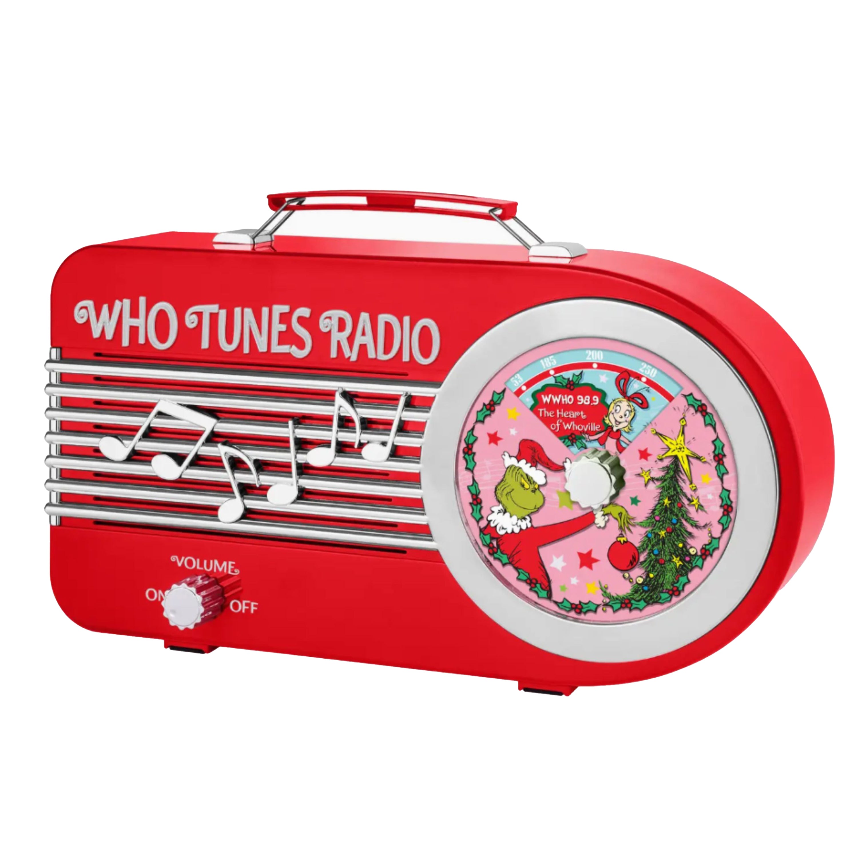 10.5 in. Grinch Who-Tunes Radio - Red