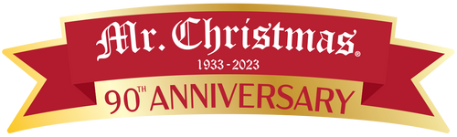 Mr. Christmas 90th Anniversary Logo