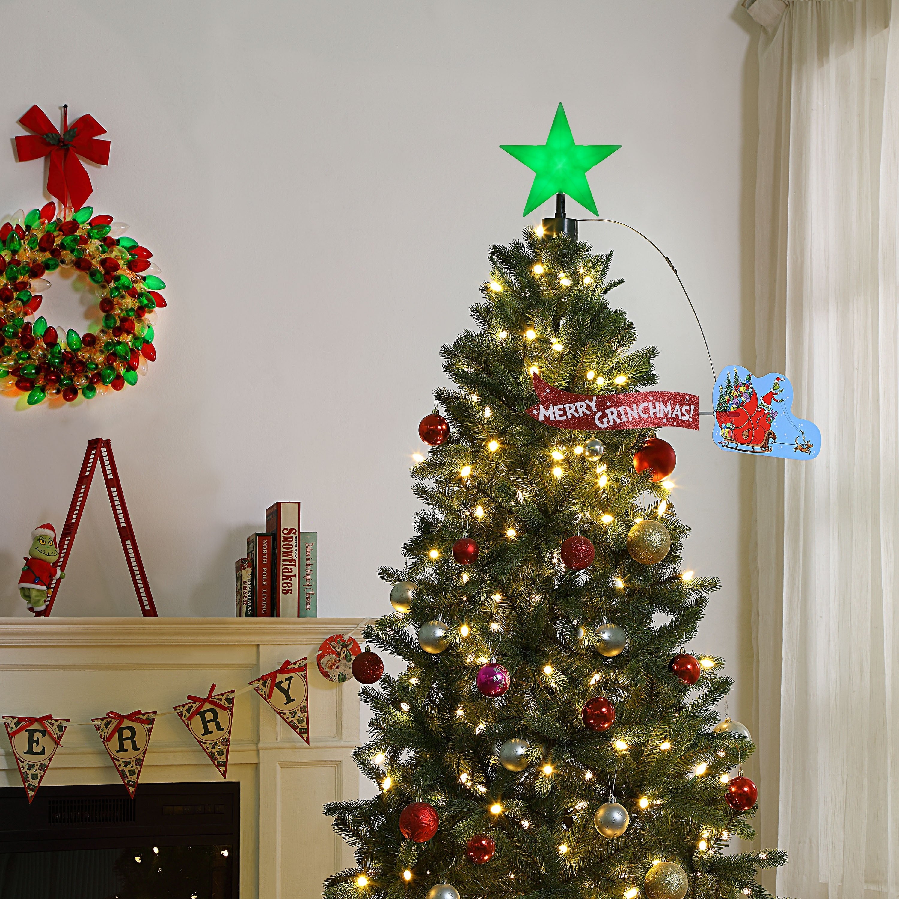 Grinch Animated 2D Topper - Mr. Christmas