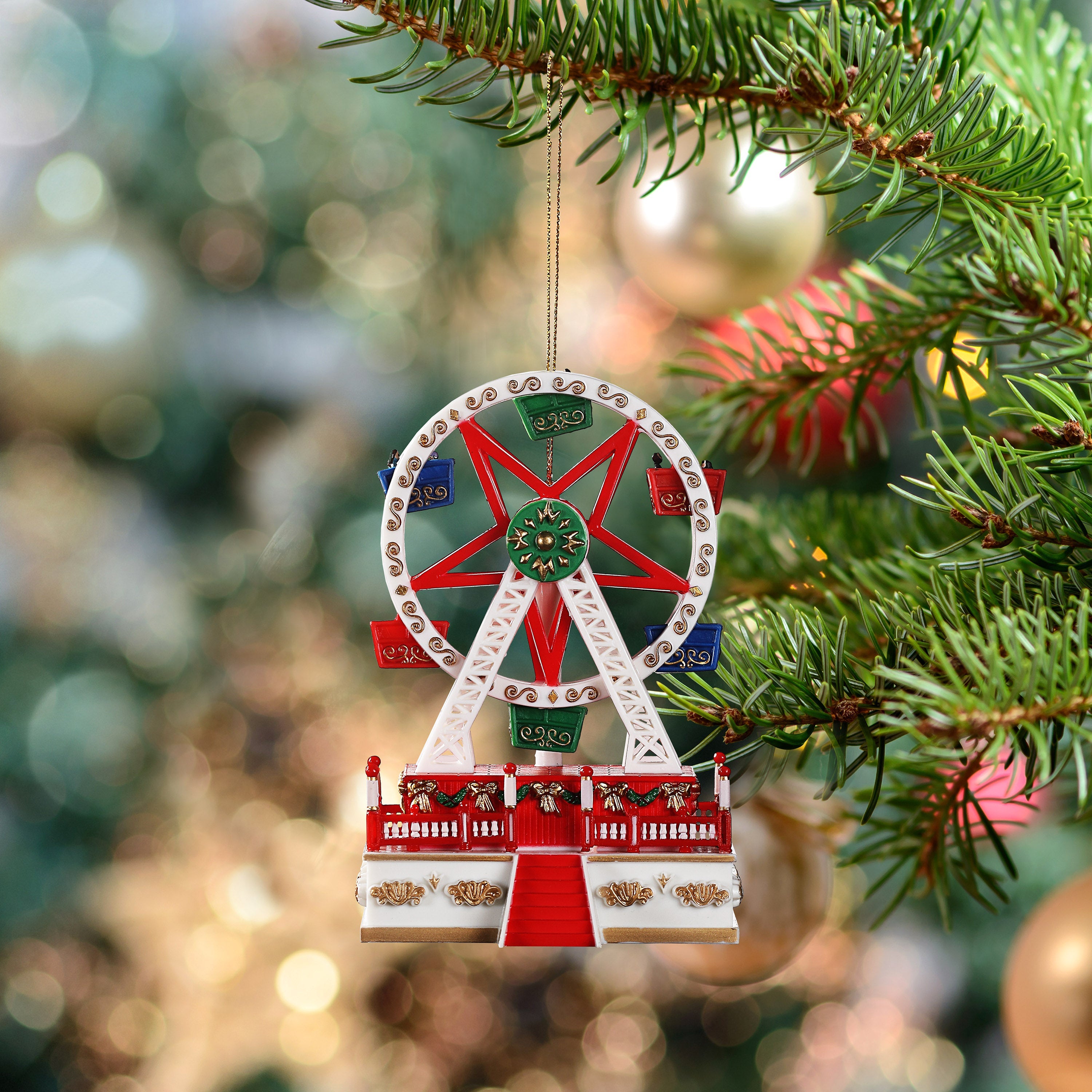 Mini Carnival - Ferris Wheel with White Base - Mr. Christmas