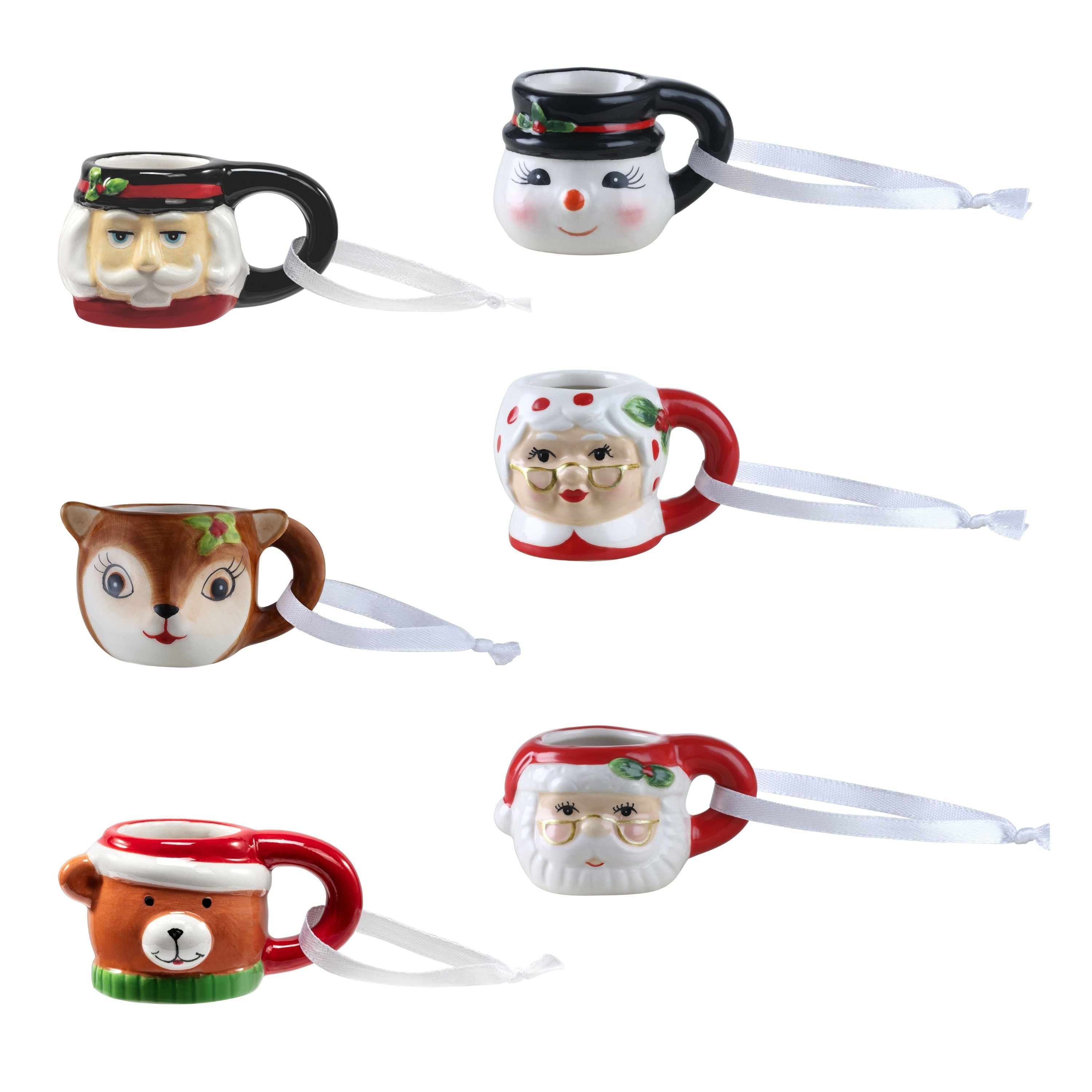 Mini Christmas Mug Ornaments Assortment - Mr. Christmas