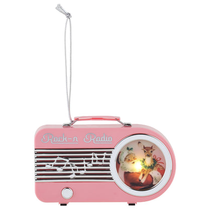 Mini Radio Ornament - Pink - Mr. Christmas