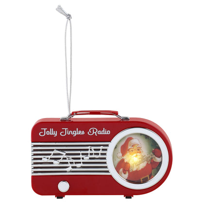 Mini Radio Ornament - Red - Mr. Christmas
