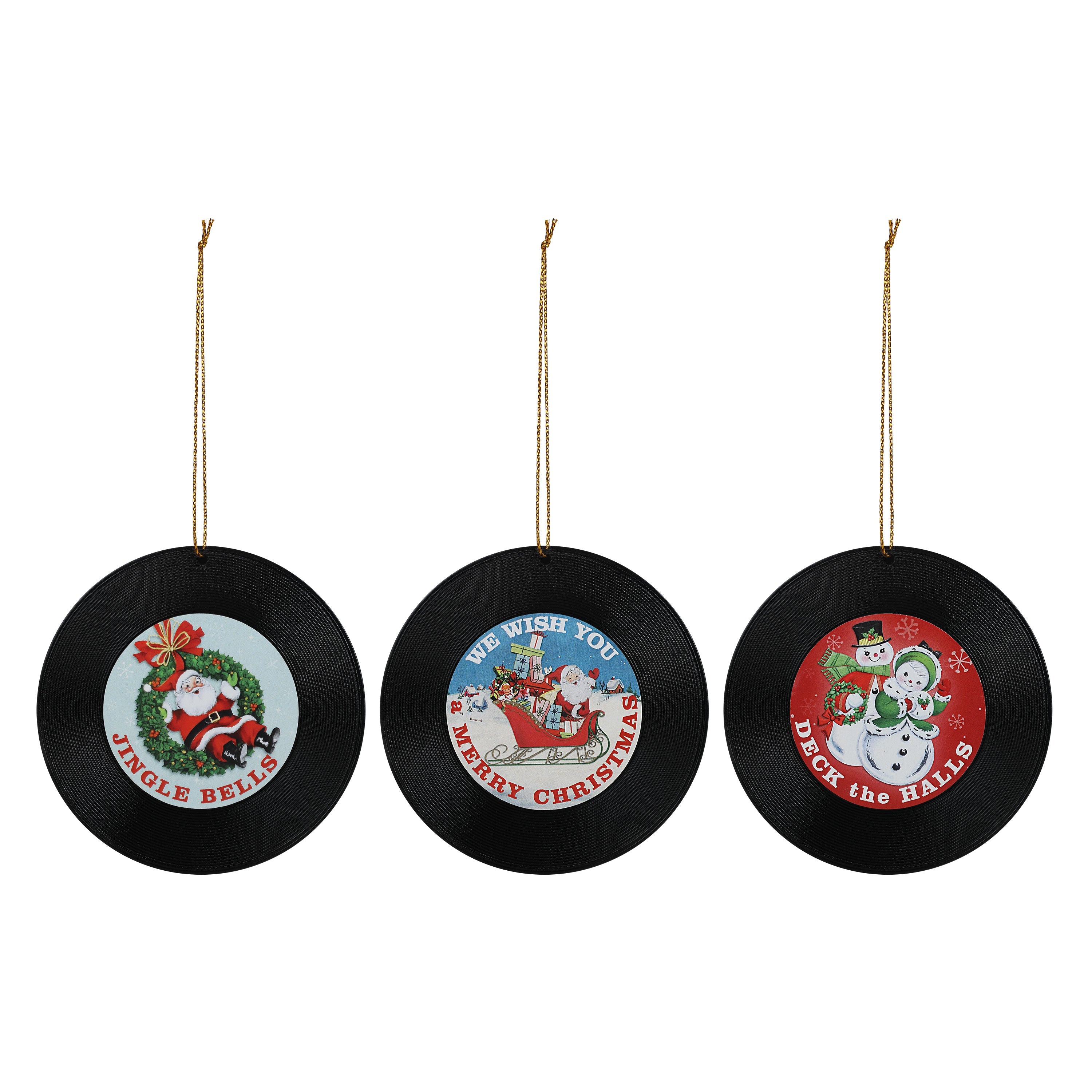 Mini Record Ornaments Assortment - Mr. Christmas