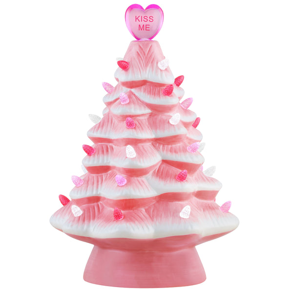 Miss Valentine 12 in. Pink Ceramic Tree – Mr. Christmas