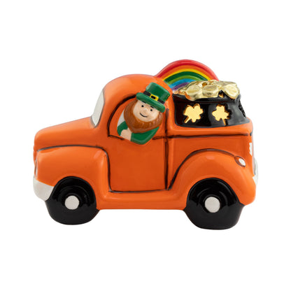 Mr. Lucky Saint Patrick's Day Decorations Mini Set of 3 Lit Nostalgic Pickup Trucks - Mr. Christmas