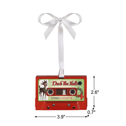 Musical Cassette Ornaments Set - Red & Green - Mr. Christmas