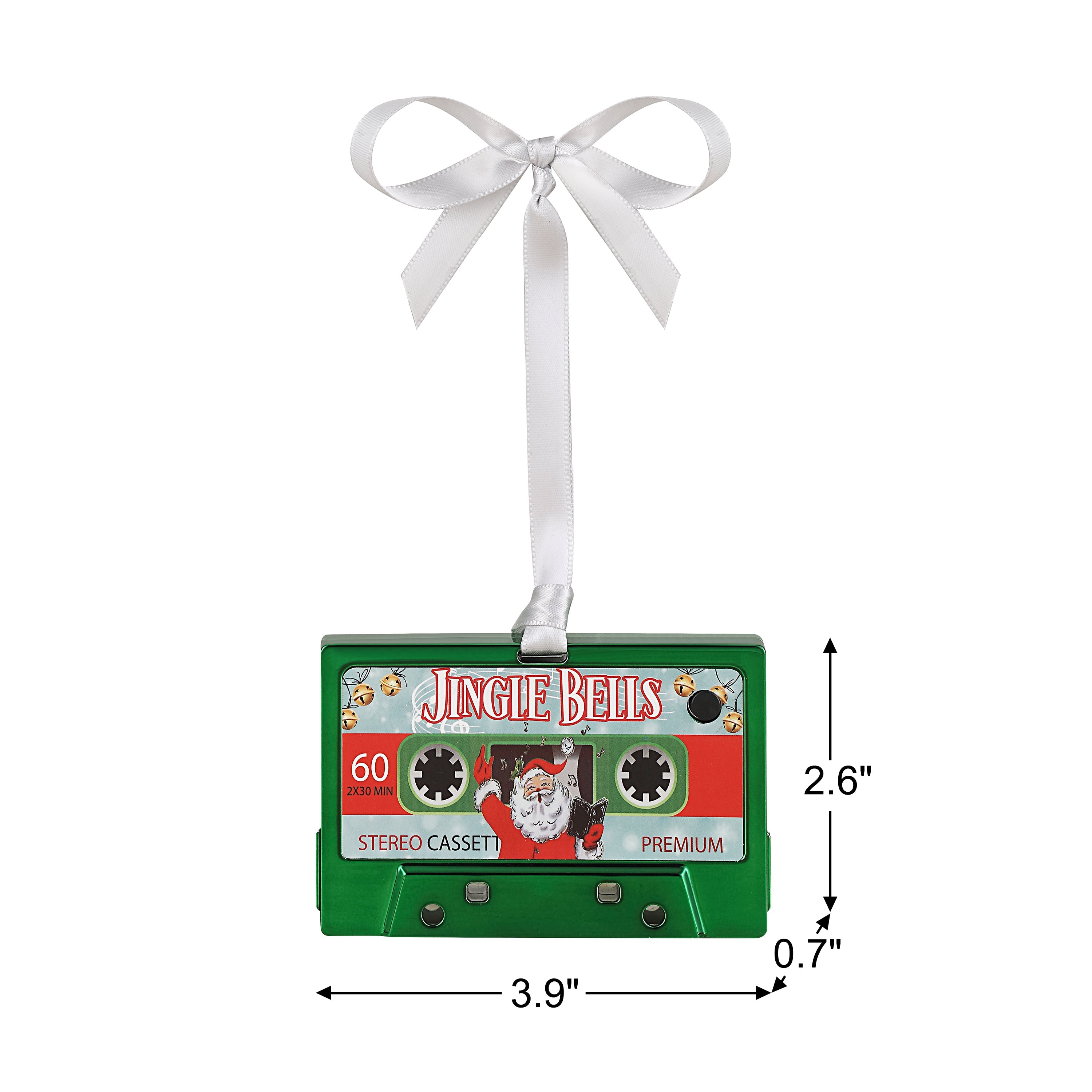 Musical Cassette Ornaments Set - Red & Green - Mr. Christmas