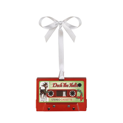 Musical Cassette Ornaments Set - Red & Green - Mr. Christmas
