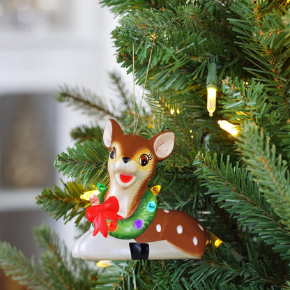 Nostalgic Ceramic Ornament - Reindeer - Mr. Christmas