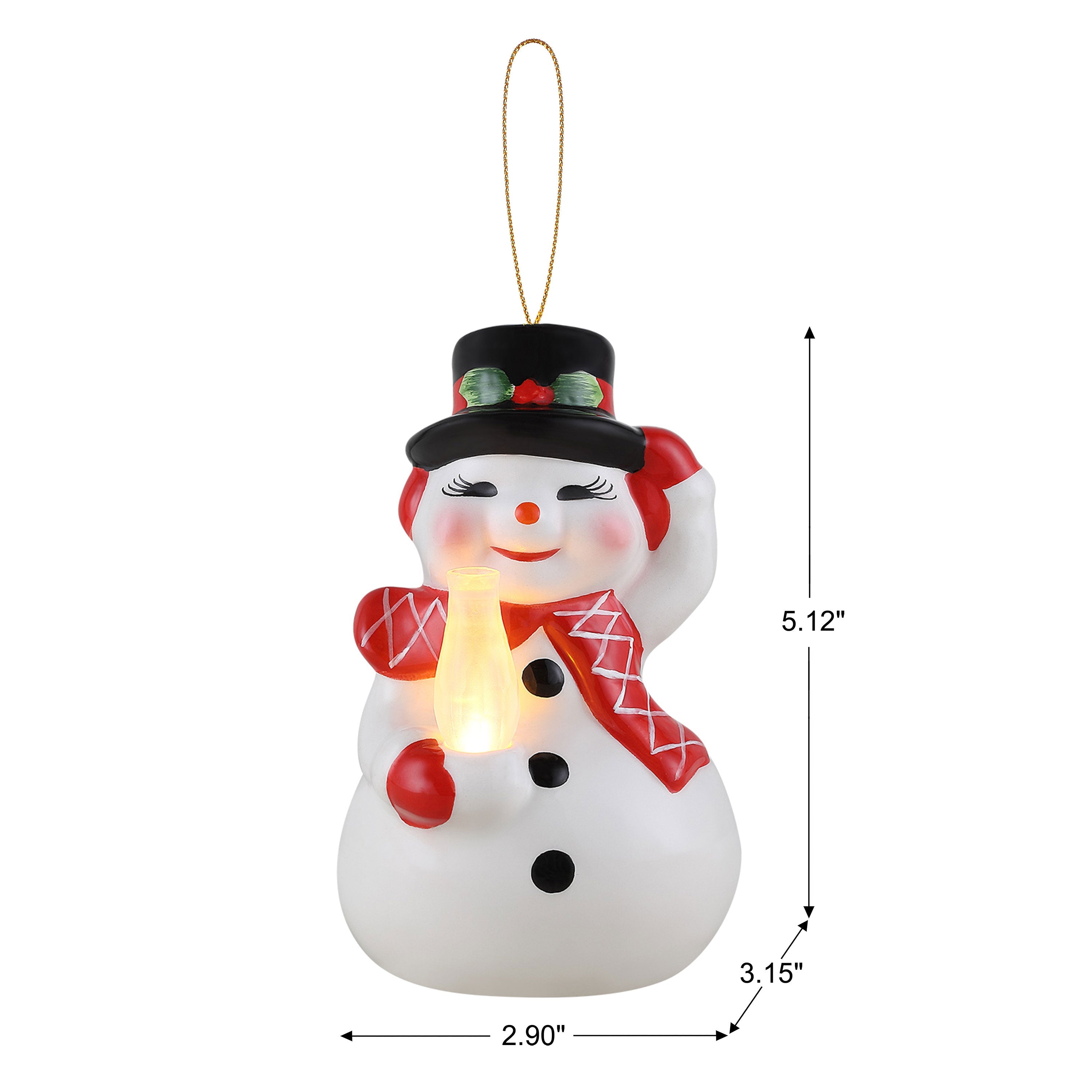 Nostalgic Ceramic Ornament - Snowman - Mr. Christmas