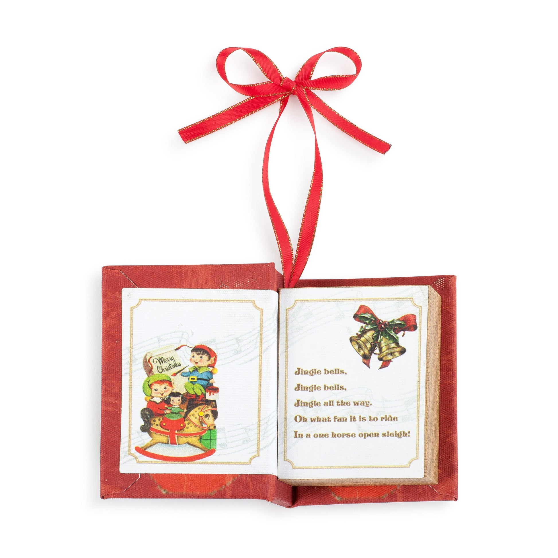 Nostalgic Christmas Book Ornament - Elves - Mr. Christmas