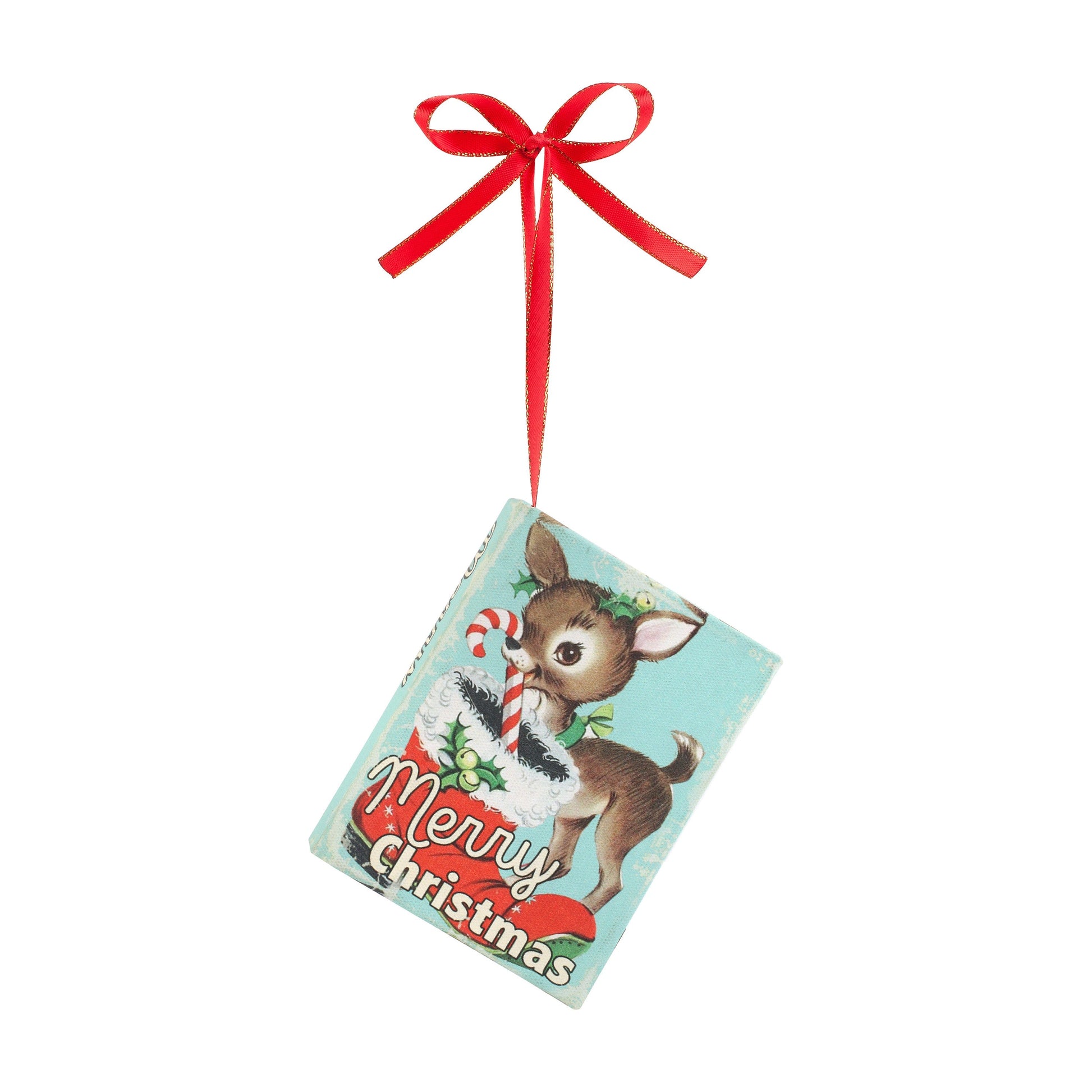 Nostalgic Christmas Book Ornament – Reindeer - Mr. Christmas