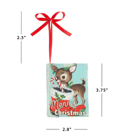 Nostalgic Christmas Book Ornament – Reindeer - Mr. Christmas