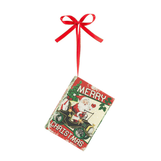 Nostalgic Christmas Book Ornament - Santa - Mr. Christmas