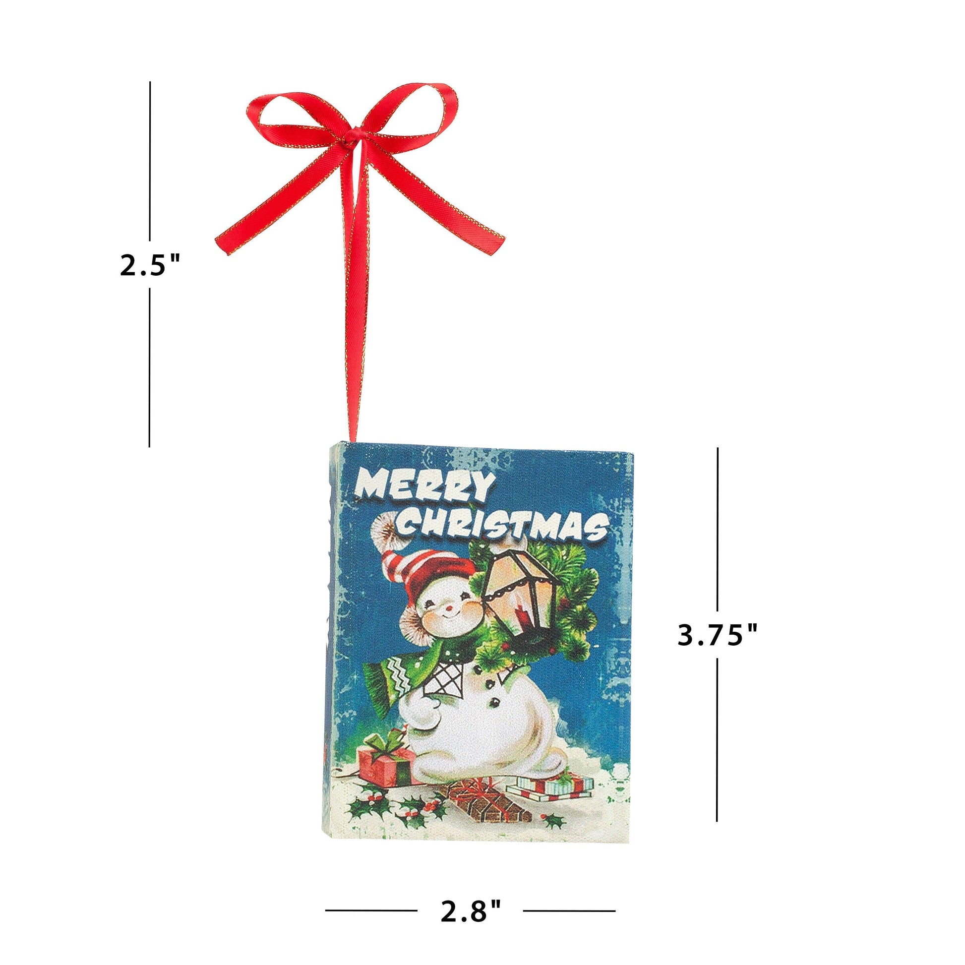 Nostalgic Christmas Book Ornament - Snowman - Mr. Christmas