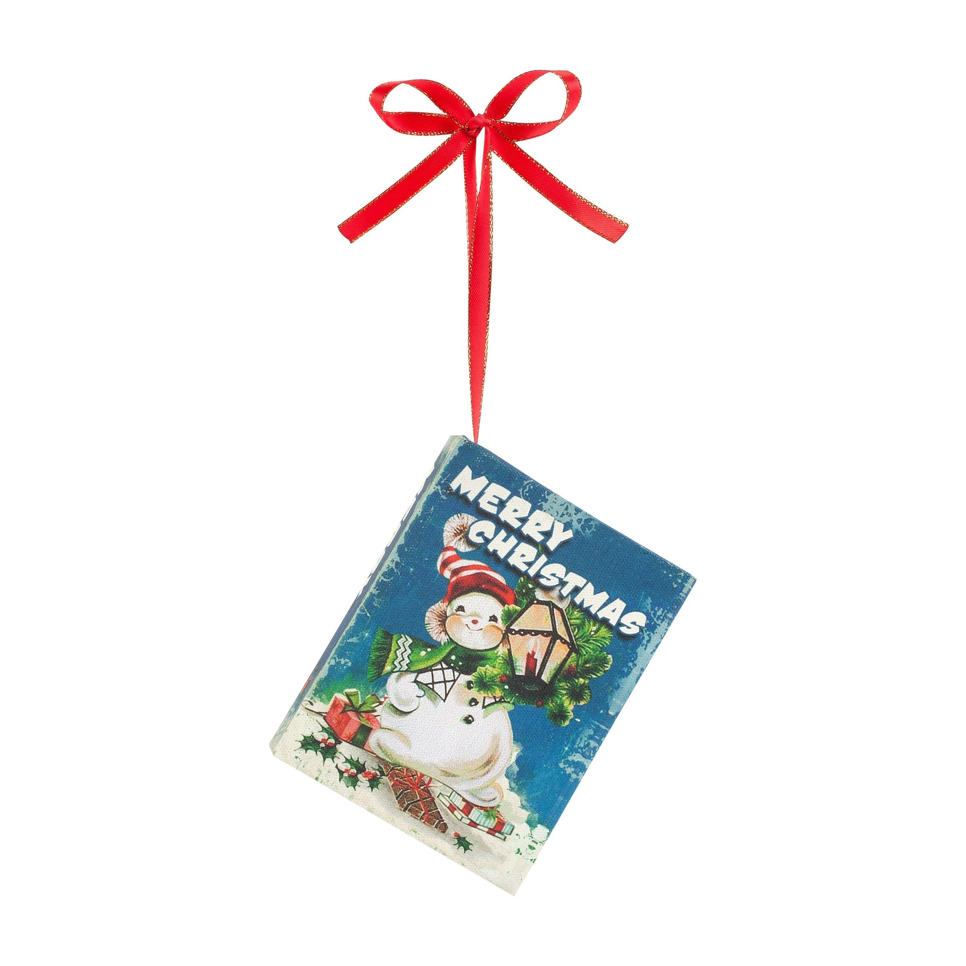 Nostalgic Christmas Book Ornament - Snowman - Mr. Christmas