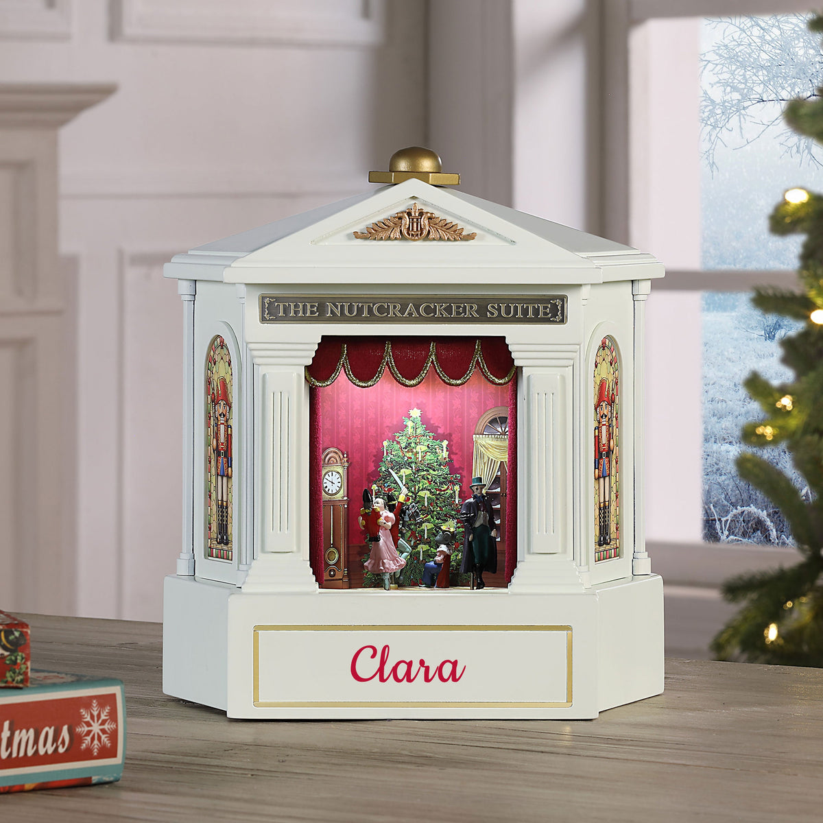 Personalized 12 in. Animated Nutcracker Suite - Ivory - Mr. Christmas