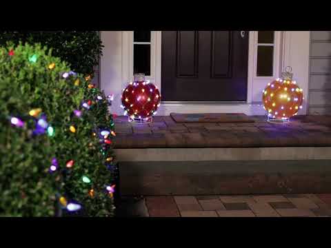 21" Outdoor Lightshow Ornament Video