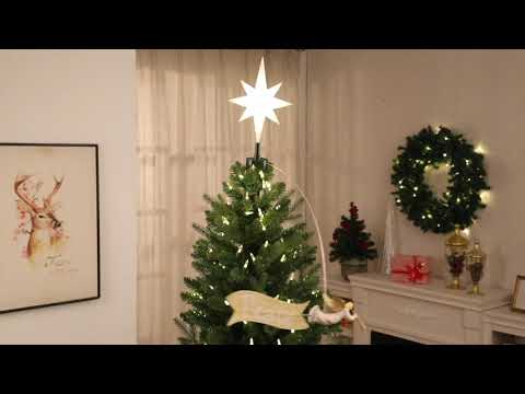Animated Angel Tree Topper with Banner Video