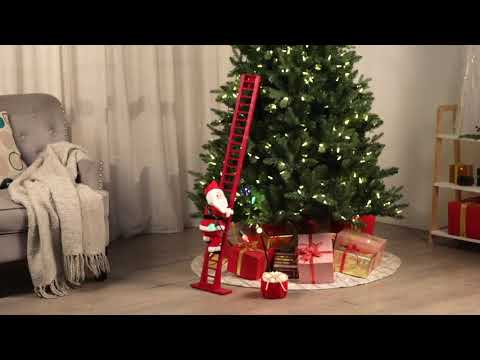 Mr. Christmas Tree Climbing Pink Santa Super deals Climber