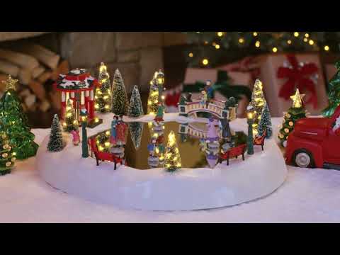 Load video: Winter Wonderland Christmas Skating Rink